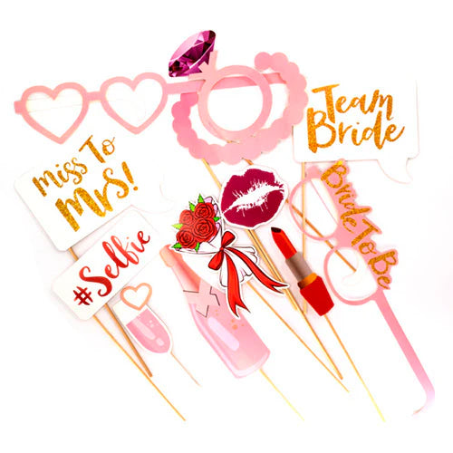 12 Pcs Bride To Be Props, Bridal Shower Photo Booth Props, Wedding Party Celebration Props, Bride to Be Props for Bachelorette Party 12 Pcs Bride To Be Props, Bridal Shower Photo Booth Props, Wedding Party Celebration Props, Bride to Be Props for Bachelorette Party